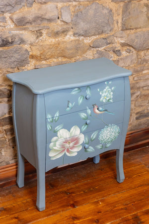 Carraig Donn Vienna Navy Floral 3 Drawer Chest