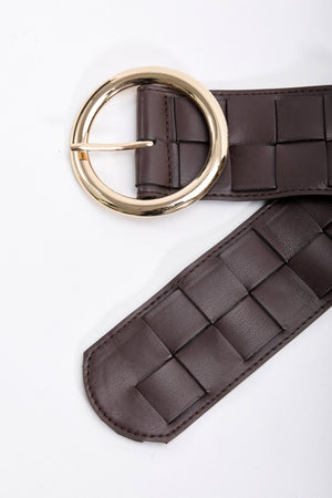 Carraig Donn Weave Waist Brown Belt