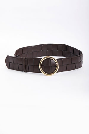 Carraig Donn Weave Waist Brown Belt