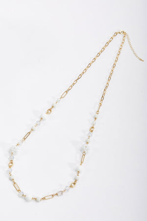 Carraig Donn White and Gold Long Necklace