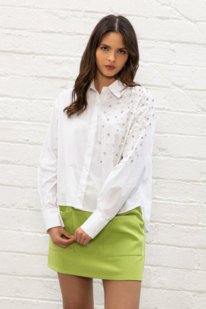 Carraig Donn White Embellished Shirt