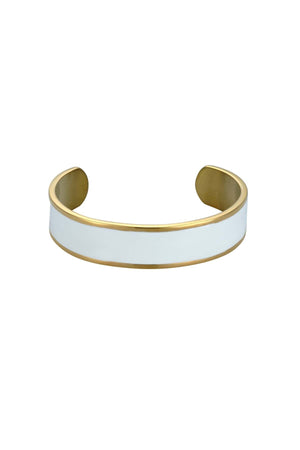 Carraig Donn White Enamel Bangle