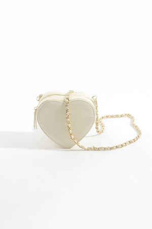 Carraig Donn White Heart Crossbody Bag
