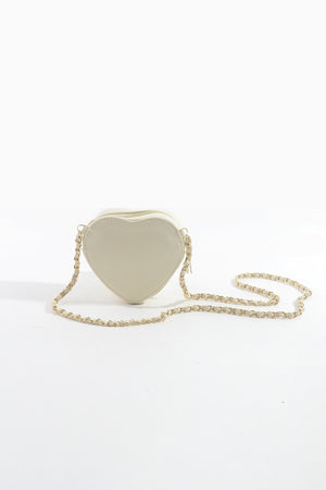 Carraig Donn White Heart Crossbody Bag