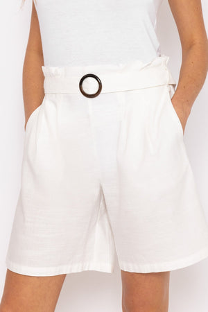 Carraig Donn White High Waist Shorts