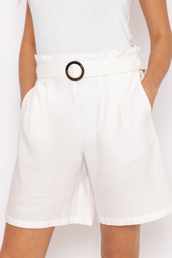 Carraig Donn White High Waist Shorts