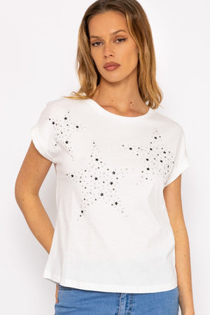 Carraig Donn White Star T-Shirt