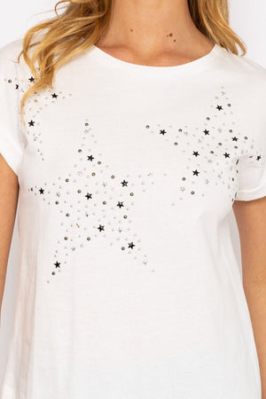 Carraig Donn White Star T-Shirt