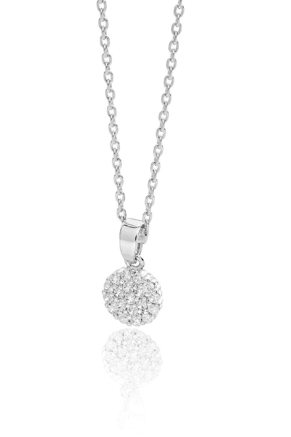Carraig Donn White Stone Disc Drop Pendant