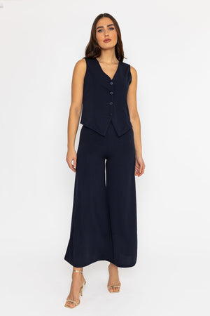 Carraig Donn Wide Leg Pants in Navy