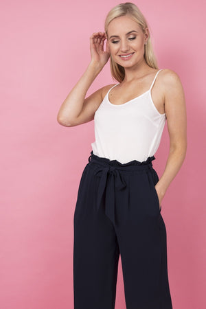 Carraig Donn Wide Leg Trousers in Navy