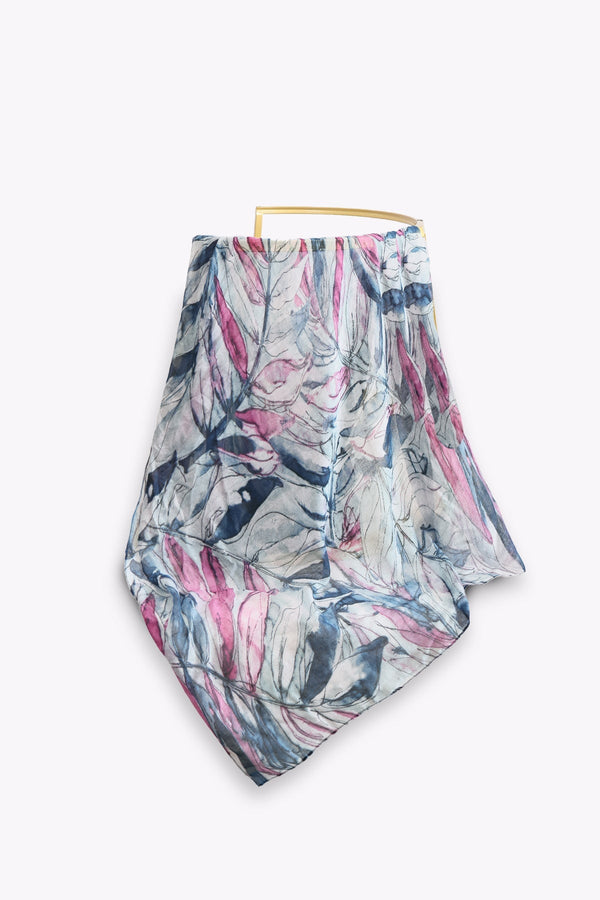 Carraig Donn Wild Flower Scarf in Blue