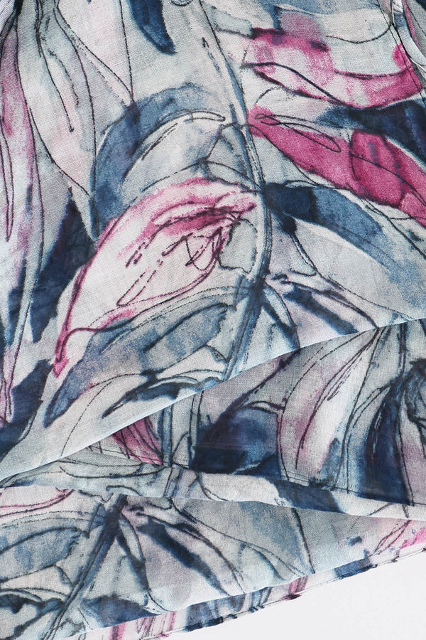 Carraig Donn Wild Flower Scarf in Blue