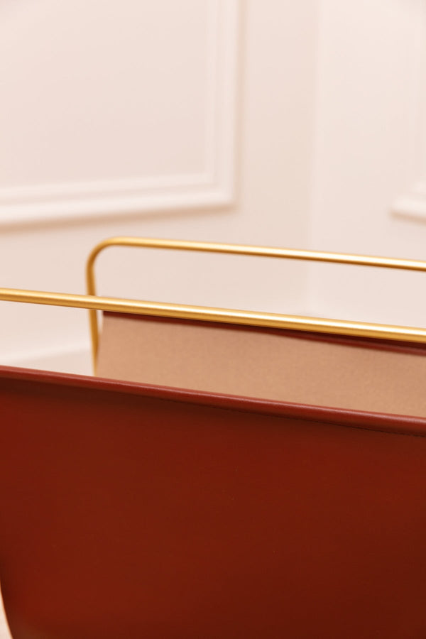 Carraig Donn Wood & Gold Magazine Rack