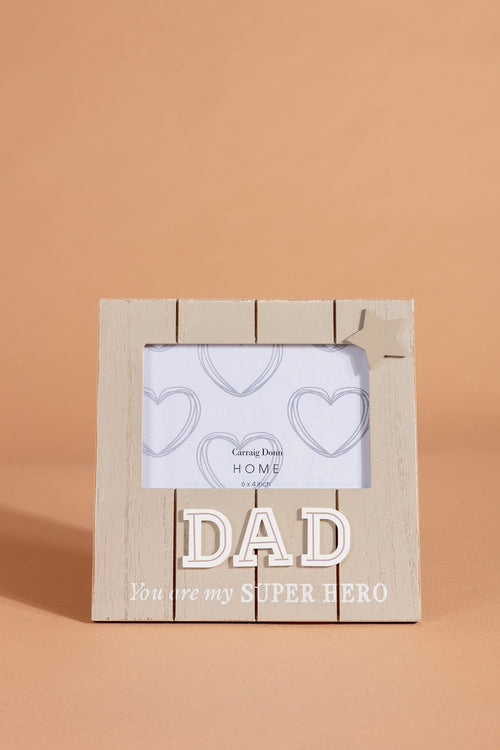 Wooden Dad Photo Frame