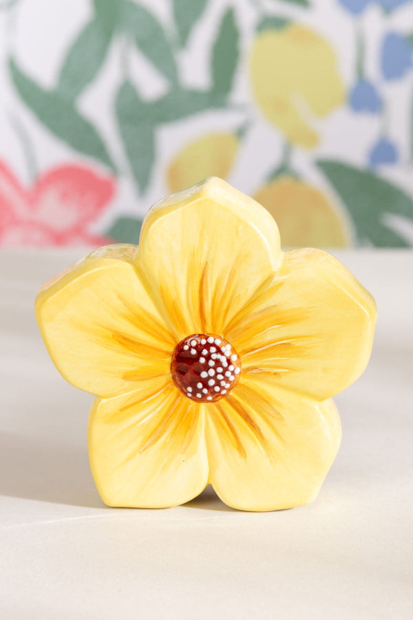 Carraig Donn Yellow Ceramic Decorative Flower