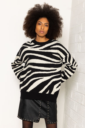 Carraig Donn Zebra Print Knit
