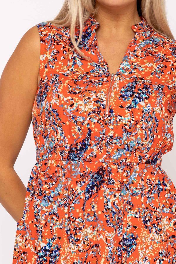 Carraig Donn Zebra Print Viscose Mini Dress