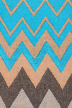 Carraig Donn Zig Zag Print Scarf in Khaki