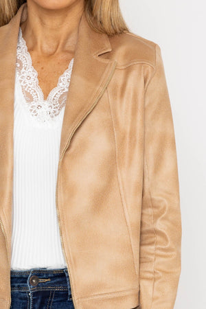 Carraig Donn Zip Jacket in Camel