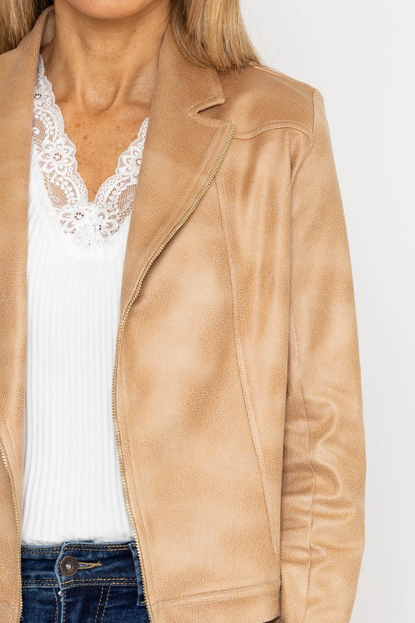 Carraig Donn Zip Jacket in Camel